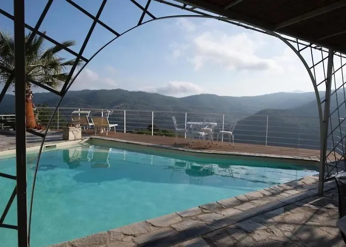 Con Piscina, Ac Nelle 2 Da Letto, Palestra E Vista Su Mare E Monti Vila Pontedassio