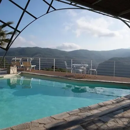 Con Piscina, Ac Nelle 2 Da Letto, Palestra E Vista Su Mare E Monti Villa Pontedassio