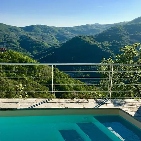 Βίλα Con Piscina, Ac Nelle 2 Da Letto, Palestra E Vista Su Mare E Monti