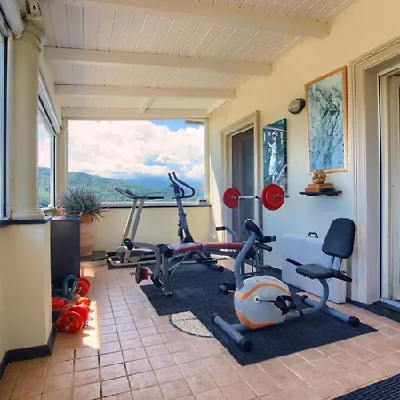 Villa Con Piscina, Ac Nelle 2 Da Letto, Palestra E Vista Su Mare E Monti *
